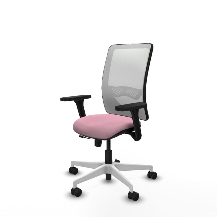 PIQUERAS Y CRESPO Silla de oficina Zulema Rosa y Blanca PIQUERAS Y CRESPO Silla de oficina Zulema Rosa y Blanca