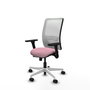 PIQUERAS Y CRESPO Silla de oficina Zulema Rosa y Blanca