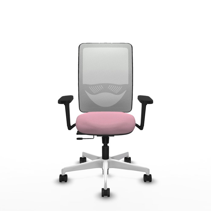PIQUERAS Y CRESPO Silla de oficina Zulema Rosa y Blanca PIQUERAS Y CRESPO Silla de oficina Zulema Rosa y Blanca