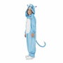 My Other Me Disfraz Infantil de Gatita Akela Kigurumi con Sonido, Azul, 10-12 años