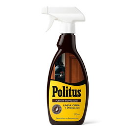 Politus Limpiador para Puertas Barnizadas - Cuida y Embellece, Ayuda a Eliminar Rayaduras y Marcas, 375 ml