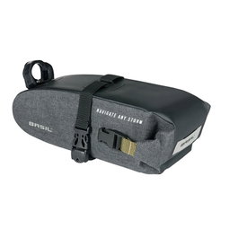 Basil Navigator Storm Bolsa Sillín Impermeable 1.5L Poliéster con Reflectante