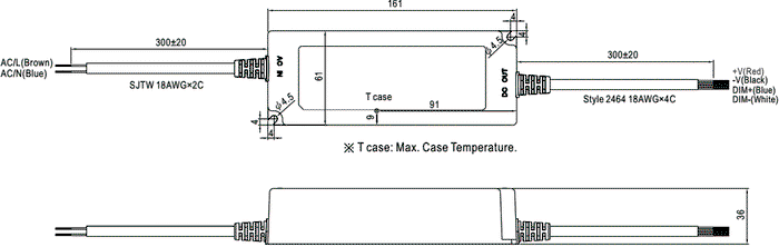 Mean Well LPF-Serie 24V 90W 0-10V dimm IP67