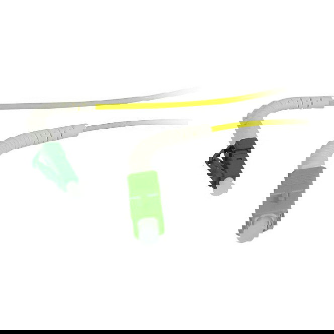 Synergy21 Cable de Fibra Óptica Monomodo LWL-1-Faser-Patchk. 7,5m LC/APC a SC/APC 9/125μm OS2 G657.A2, Flexible