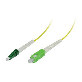 Synergy21 Cable de Fibra Óptica Monomodo LWL-1-Faser-Patchk. 7,5m LC/APC a SC/APC 9/125μm OS2 G657.A2, Flexible