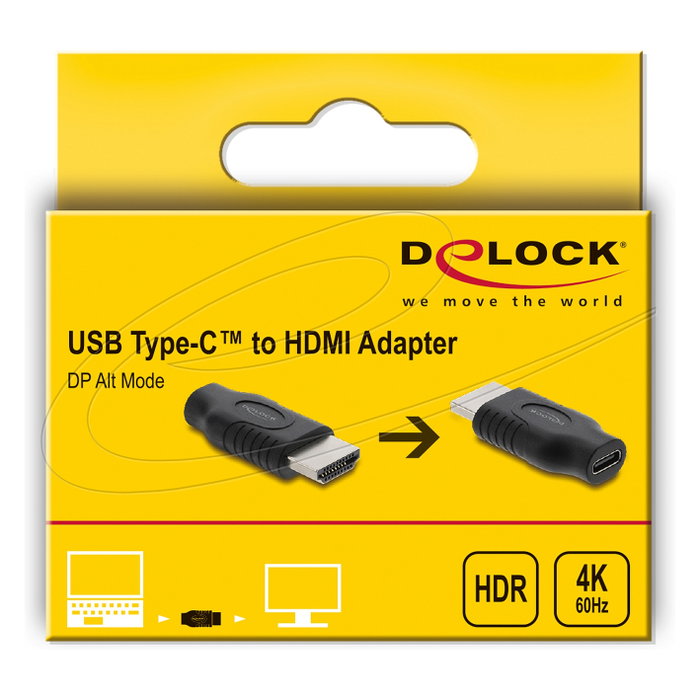 DeLOCK Adaptador USB Type-C™ a HDMI 4K 60 Hz HDR HDCP 61075 DeLOCK Adaptador USB Type-C™ a HDMI 4K 60 Hz HDR HDCP 61075