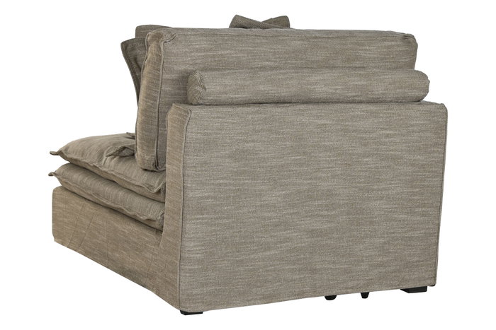 DKD Home Decor Módulo Central de Sofá Verde con 3 Cojines