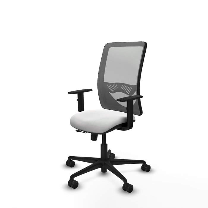 PIQUERAS Y CRESPO Silla de oficina Zulema con mecanismo Sincro/Traslack, Blanco y Gris PIQUERAS Y CRESPO Silla de oficina Zulema con mecanismo Sincro/Traslack, Blanco y Gris