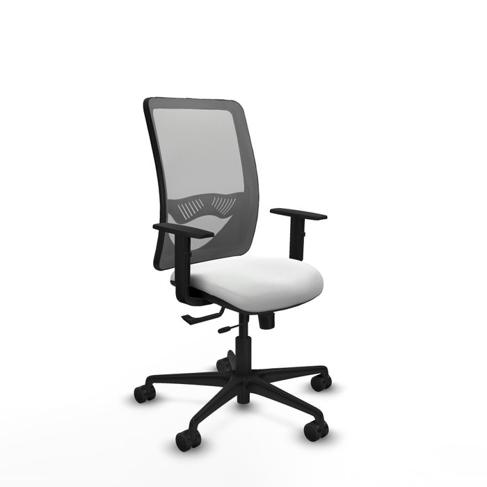 PIQUERAS Y CRESPO Silla de oficina Zulema con mecanismo Sincro/Traslack, Blanco y Gris PIQUERAS Y CRESPO Silla de oficina Zulema con mecanismo Sincro/Traslack, Blanco y Gris