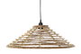 DKD Home Decor Lámpara de Techo de Ratán Marrón 57 x 22 x 57 cm