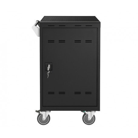 AVER Carro de Carga E32cPlus-EU (40AAA0D2-BEG) para 32 Tablets/Portátiles hasta 15.6", Acero, Negro - 64x63.2x103.9 cm (EU PLUG)