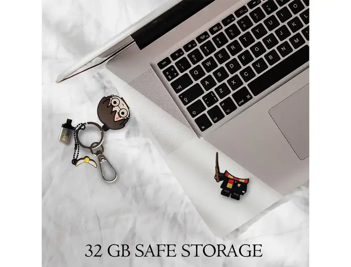 Wondee Memoria USB Llavero Harry Potter 32GB con Adaptador USB C