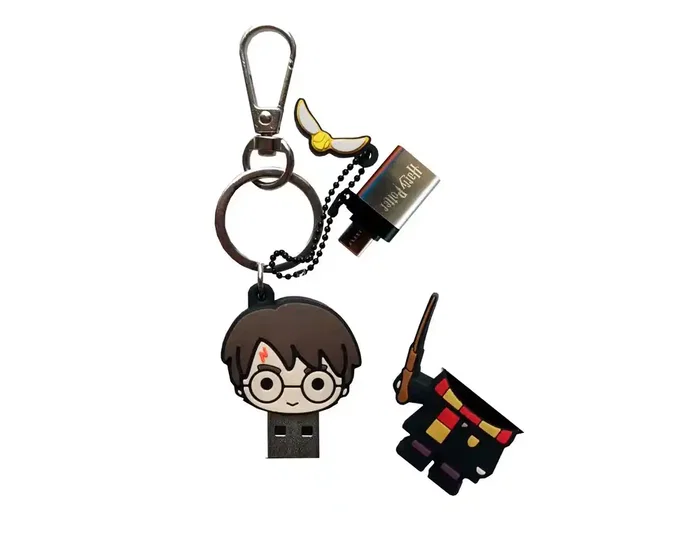 Wondee Memoria USB Llavero Harry Potter 32GB con Adaptador USB C