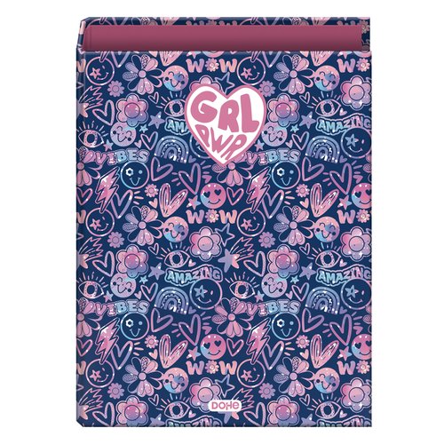 Carpeta De Anillas Dohe Girl Power Carton Forrado Fº 4 An.Mixtas 40Mm Carpeta De Anillas Dohe Girl Power Carton Forrado Fº 4 An.Mixtas 40Mm