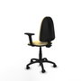 PIQUERAS Y CRESPO Silla de oficina Aýna color Crema con Brazos 2D