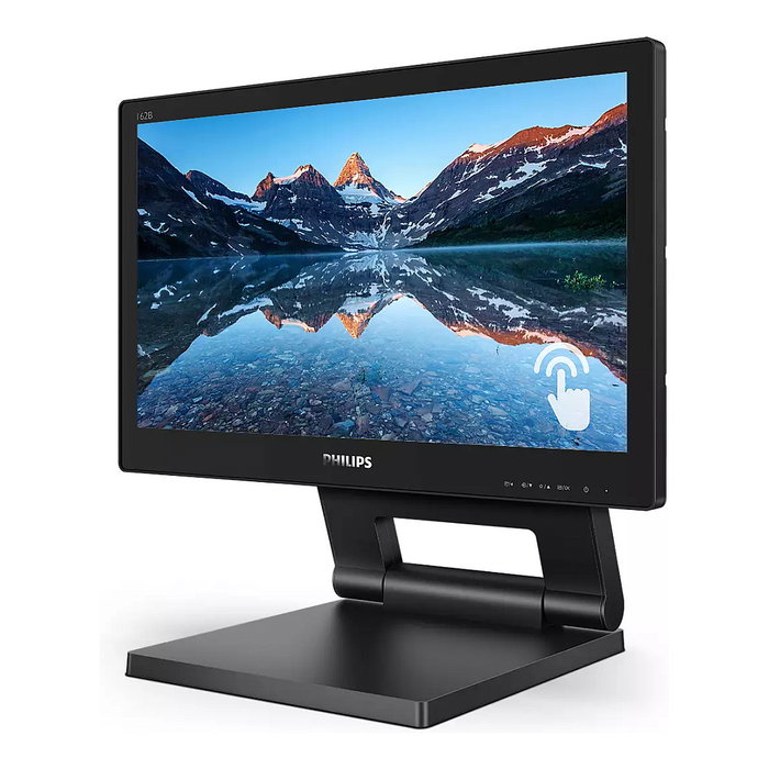 Philips 162B9T/00 Monitor de 15.6 pulgadas HD TN 1366 x 768 60 Hz HDMI DisplayPort DVI USB-Hub Altavoz VESA