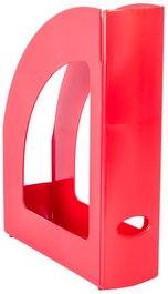 Revistero Plastico 80Mm Opaco Rojo