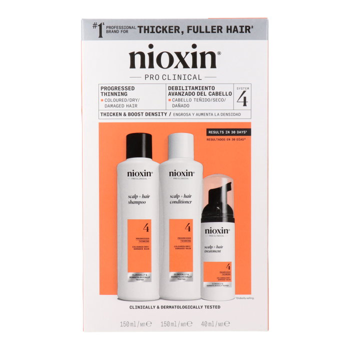 Nioxin Sistema 4 Kit de Tratamiento para Cabello Teñido y Debilitamiento Avanzado