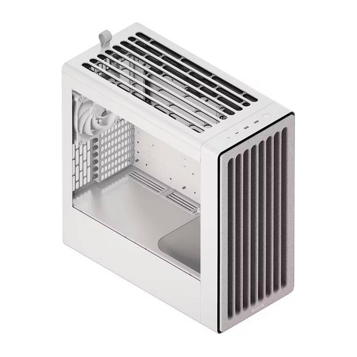 HAVN BF 360 Flow Chasis de PC Midi-Tower E-ATX Vidrio Templado Blanco