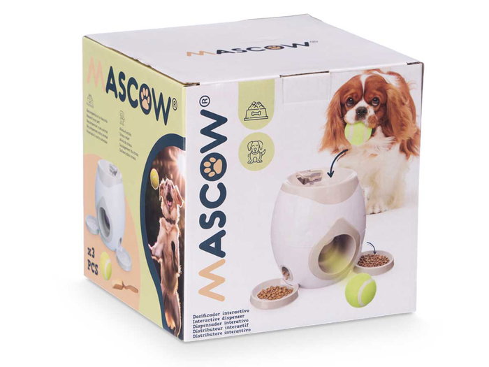 Mascow Dispensador Premios Mascota Al Encestar Pelota 29x18x18 cm (Set de 6)