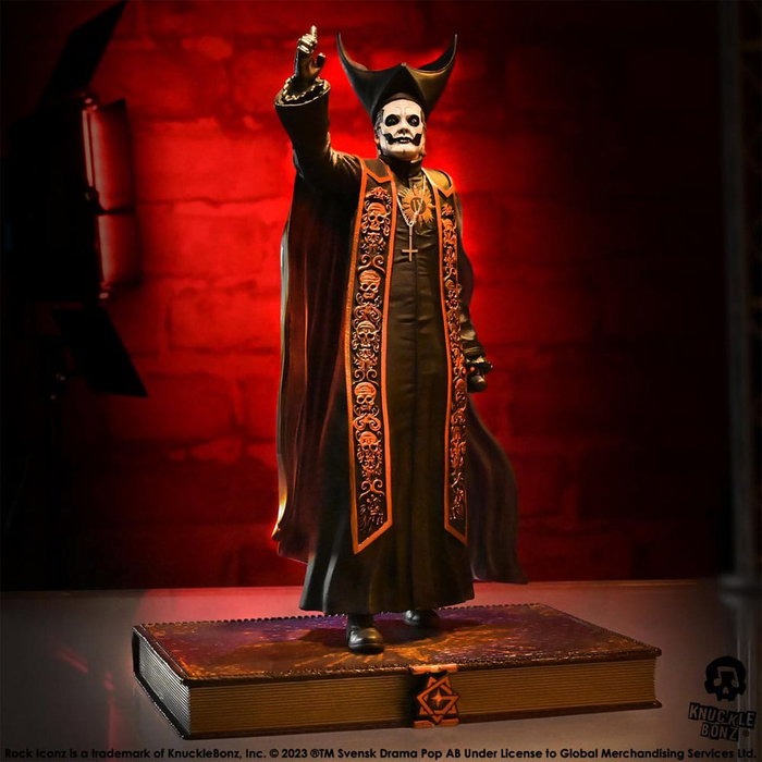 Knucklebonz Estatua Rock Iconz Papa Emeritus IV (Black Robes) 1/9