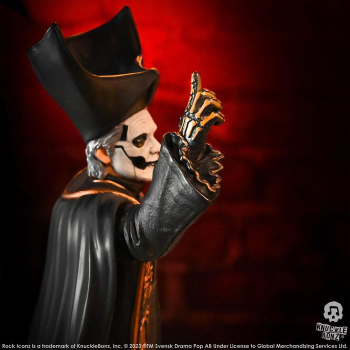 Knucklebonz Estatua Rock Iconz Papa Emeritus IV (Black Robes) 1/9
