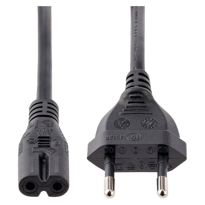 StarTech Cable de Alimentación de 3m UE a C7, 18 AWG StarTech Cable de Alimentación de 3m UE a C7, 18 AWG