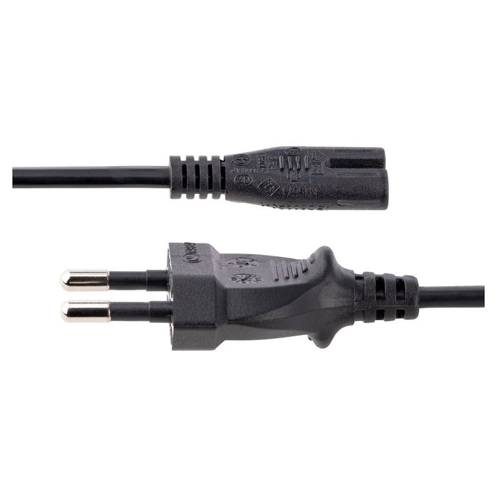 StarTech Cable de Alimentación de 3m UE a C7, 18 AWG StarTech Cable de Alimentación de 3m UE a C7, 18 AWG
