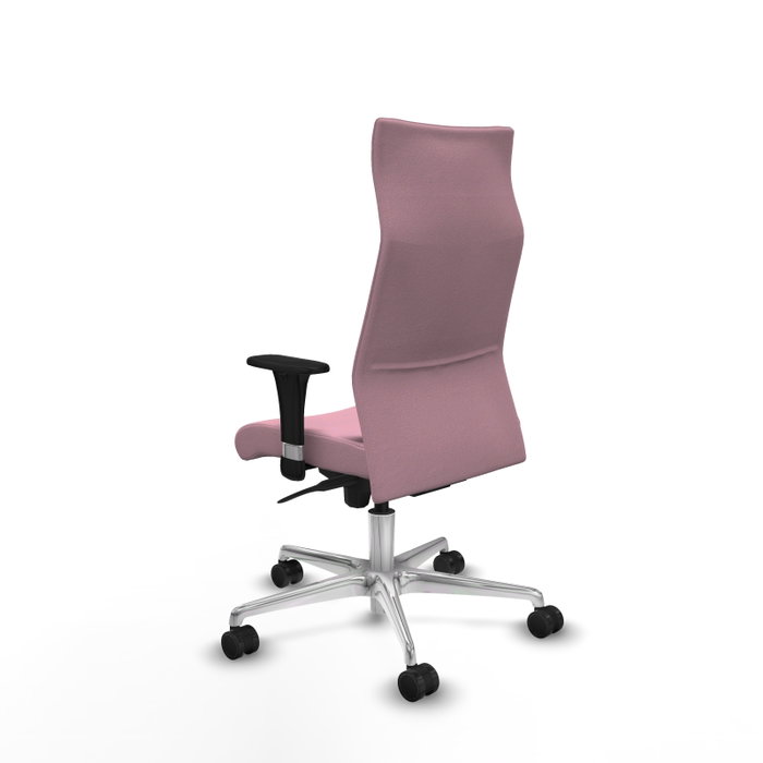 PIQUERAS Y CRESPO Sillón Albacete con mecanismo Sincro, Tela Rosa, Base Aluminio PIQUERAS Y CRESPO Sillón Albacete con mecanismo Sincro, Tela Rosa, Base Aluminio