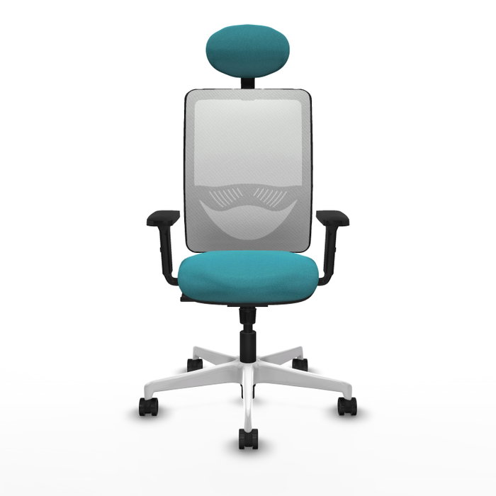 PIQUERAS Y CRESPO Silla de oficina Zulema Turquesa y Blanco PIQUERAS Y CRESPO Silla de oficina Zulema Turquesa y Blanco