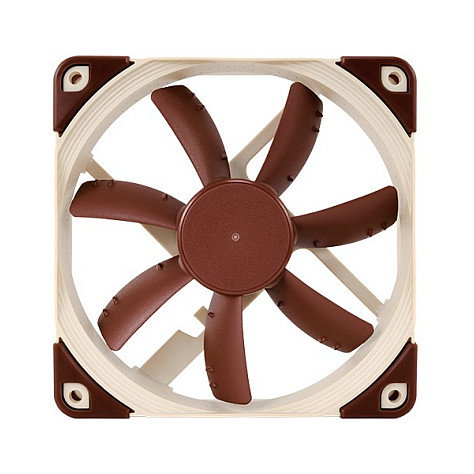 NOCTUA NF-S12A PWM Ventilador para Caja de PC 120mm, 1200 RPM, Flujo de Aire 107.5 m³/h, Beige y Marrón