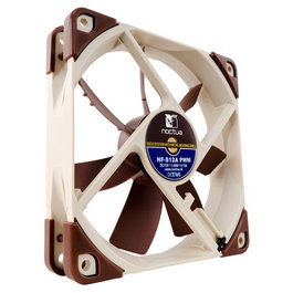 Noctua NF-S12A PWM Ventilador de 12 cm para Carcasa, 1200RPM, 17.8dB, Marrón