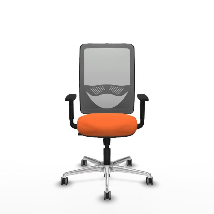 PIQUERAS Y CRESPO Silla de oficina Zulema Naranja y Gris
