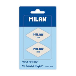 Milan Gomas de borrar miga de pan 230 romboides, 2 unidades