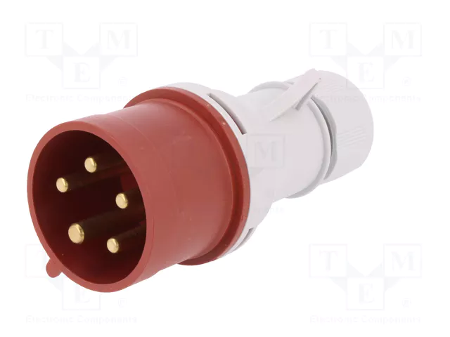 PAWBOL Enchufe Macho de Alimentación AC Trifásico 32A 400V 5 Pines PAWBOL Enchufe Macho de Alimentación AC Trifásico 32A 400V 5 Pines