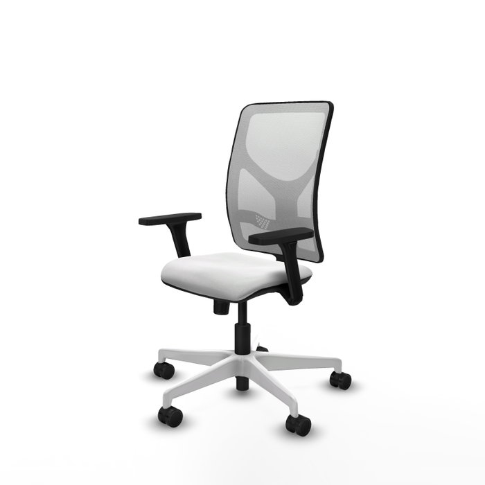 PIQUERAS Y CRESPO Silla de oficina Motilla con mecanismo Sincro, Blanco PIQUERAS Y CRESPO Silla de oficina Motilla con mecanismo Sincro, Blanco