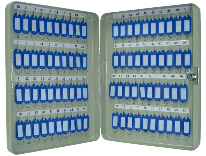 Q-connect Armario Metálico Portallaves para 80 Llaves 370x280x60 mm