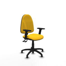 PIQUERAS Y CRESPO Silla de oficina Algarra Amarillo con Mecanismo Asincro