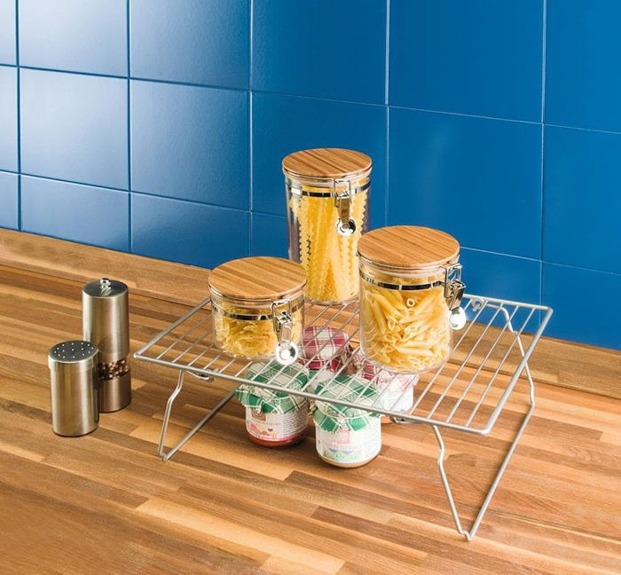 Confortime Estante Plegable Cocina Grey 37.1 x 23.7 x 3.5 cm (12 Unidades)