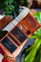 Zoozie Bags Cartera para Hombre 100% Piel Auténtica Tostado con Bloqueo RFID