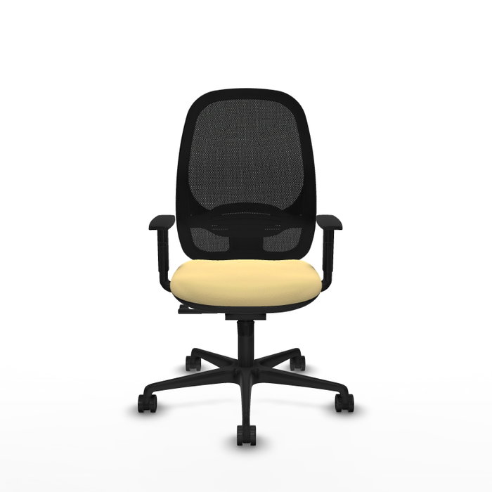 PIQUERAS Y CRESPO Silla de oficina Cilanco con mecanismo Sincro, Crema y Negro PIQUERAS Y CRESPO Silla de oficina Cilanco con mecanismo Sincro, Crema y Negro