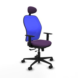 PIQUERAS Y CRESPO Silla de oficina Jorquera Morado y Azul