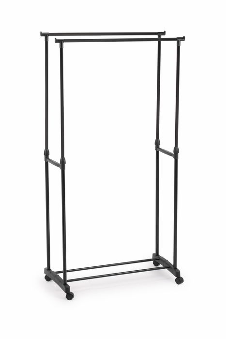 Confortime Perchero Doble Carbon 80 x 43 x 90-160 cm (6 Unidades)