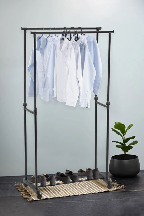 Confortime Perchero Doble Carbon 80 x 43 x 90-160 cm (6 Unidades)