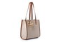 Lucky Bees Blake Bolsa de Hombro Color Tan Cuero de Polivinilo 30x15x30cm