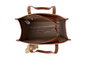 Lucky Bees Blake Bolsa de Hombro Color Tan Cuero de Polivinilo 30x15x30cm