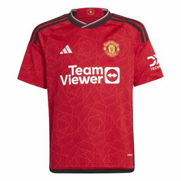 Camiseta de Fútbol de Manga Corta para Niños Adidas Manchester (7-8 Años)