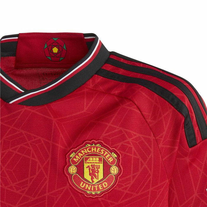 Camiseta de Fútbol de Manga Corta para Niños Adidas Manchester (7-8 Años)