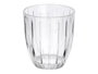 Vivalto Vaso de Agua Rayas 300 ml Vidrio Transparente 8,5x8,5x8,2 cm Apto Lavavajillas (Set de 24)