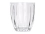 Vivalto Vaso de Agua Rayas 300 ml Vidrio Transparente 8,5x8,5x8,2 cm Apto Lavavajillas (Set de 24)